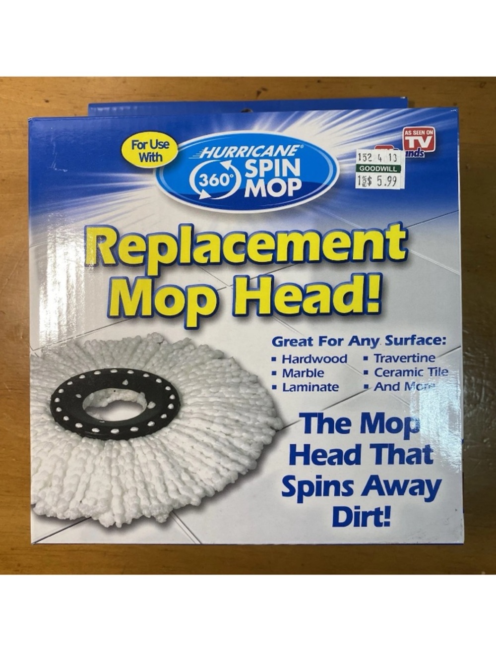 Hurricane Spin Mop Replacement Mop Head As Seen On TV by BulbHead New Sealed